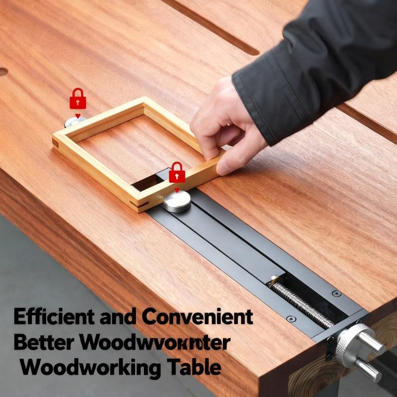 Stable Benches Tail Vise Ensuring Even Pressure for Safe Woodworking Tasks on Standard Workbenches for Stable Working