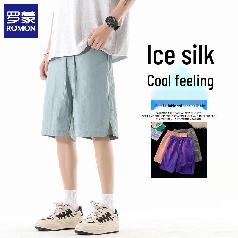 Luomeng Men's Summer Casual Drawstring Shorts