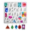 Cabochons Gems Jewelry Silicone Casting Mold for Resin Epoxy,Jewelry Resin Molds,DIY Jewelry Molds for Necklace Earrings