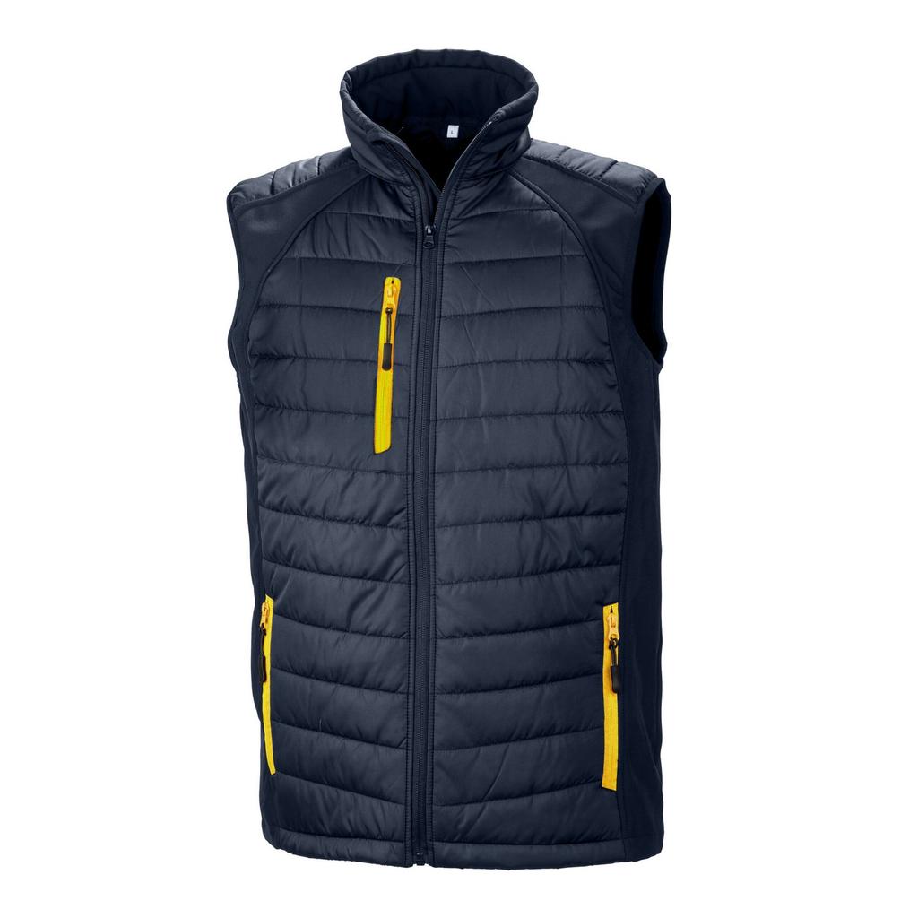 Result Genuine Recycled Mens Compass Softshell Padded Gilet