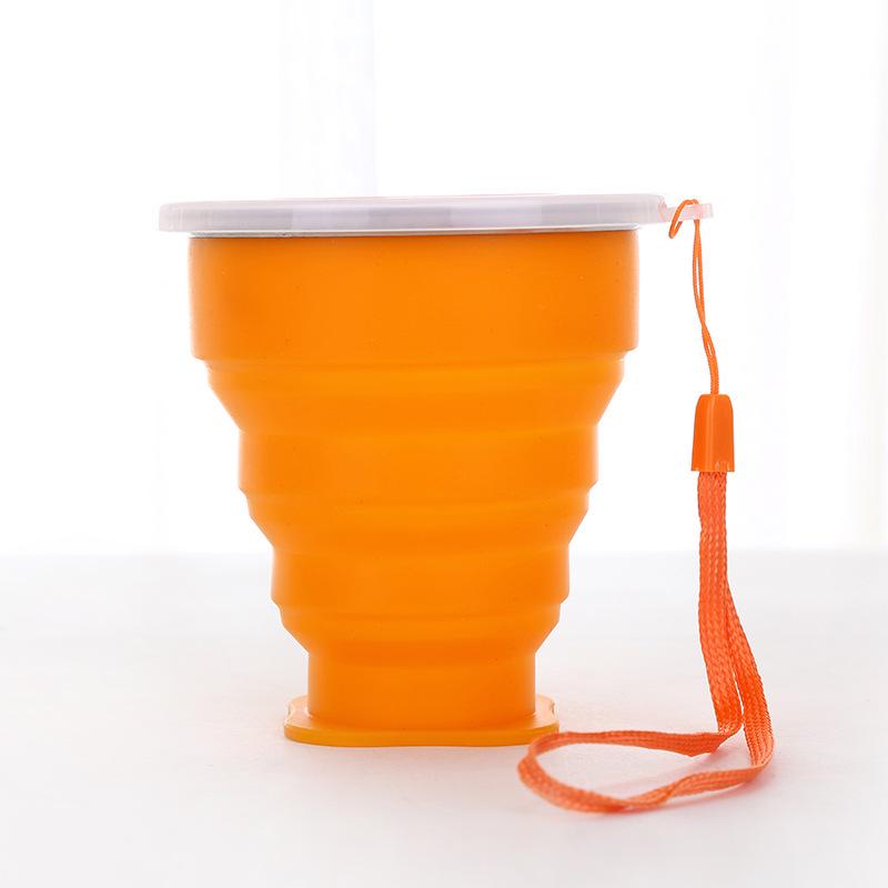 Silicone Foldable Cup with Hook: Versatile Water Cup with Lid