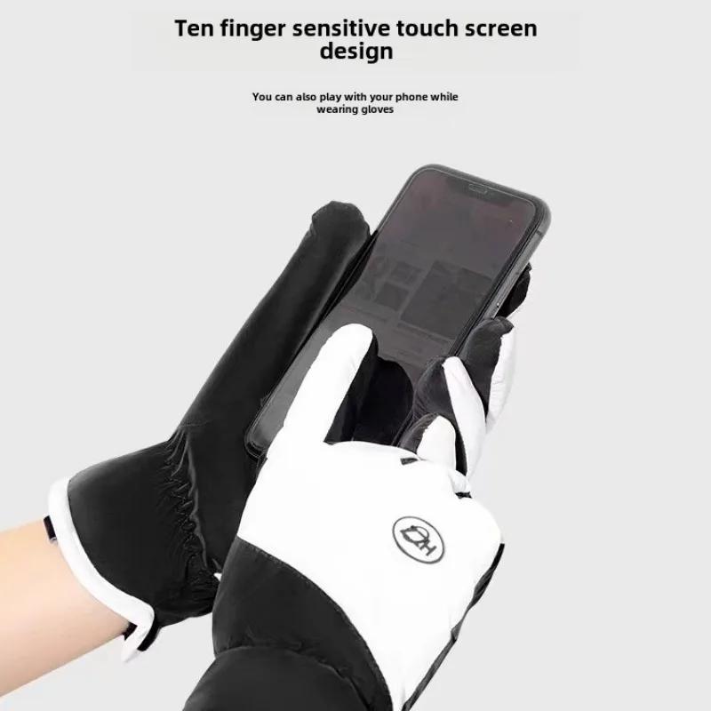 Ski Gloves for Men and Women in Winter New Cycling Style Warm and Plush Thick Windproof and Cold Proof Touch Screen