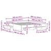 Artisan Oak Bed Frame 180 x 200 cm Particleboard