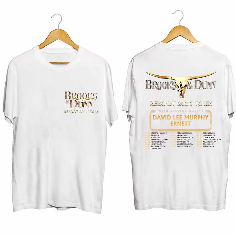 Brooks & Dunn 2024 Tour Shirt For Fan, Brooks And Dunn Vintage Country Concert S Unisex T-Shirt L