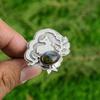 Natural Labradorite Sterling Silver Promise Bezel Third Eye Chakra Ring Jewelry