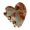 Small Heart Shaped Acetate Hair Clips For Women Men Non Slip Korean Style Hair Accessories
