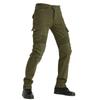 New Product Motorcycle Jeans Men's Winter Fleece Cycling Pants Multi-Bag Motorcycle Cargo Pants Silicone Protector