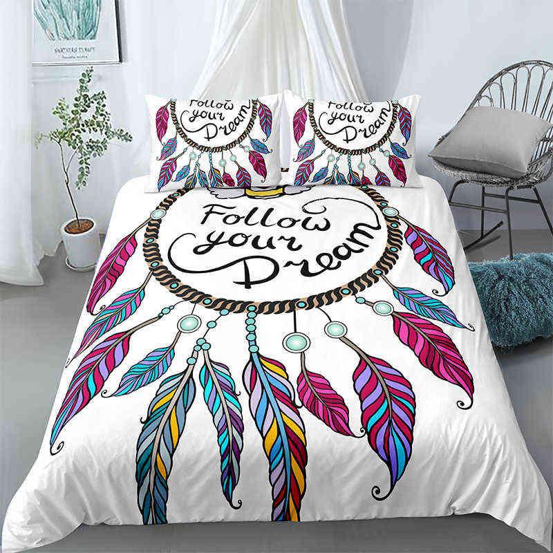 Dreamcatcher Duvet Cover Set King Size Boho Dream Catcher Bedding Set Microfiber Bohemian Style Comforter Cover For Girls Women