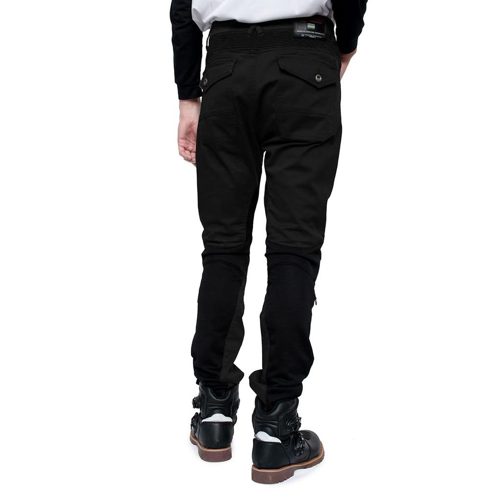 Motorcycle Stretchable Protective Mesh Pants Black L [KOMINE] PK-755 07-755 Men's
