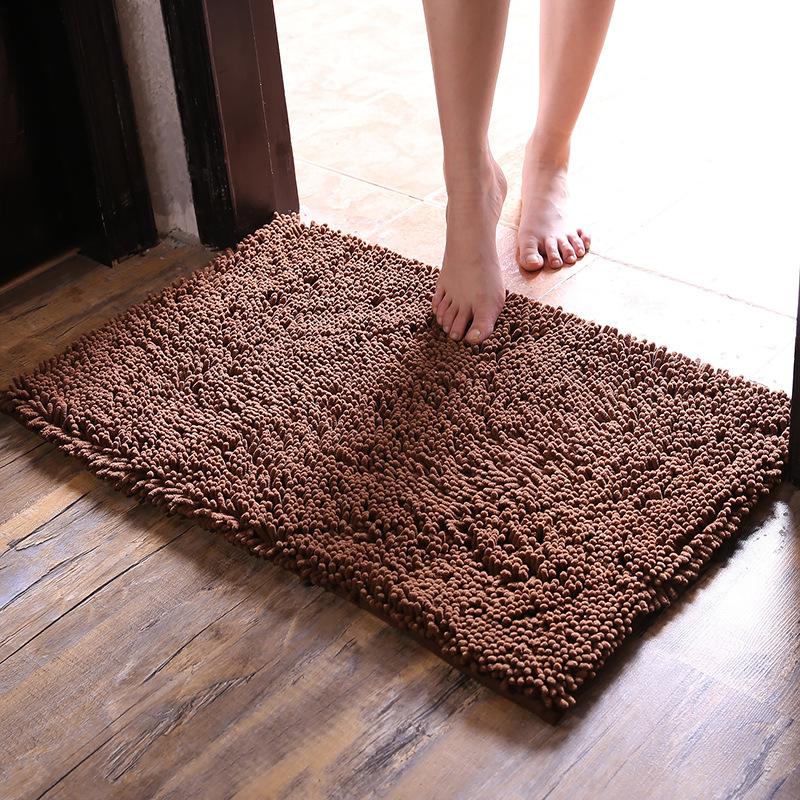 Encrypted Thickened Microfiber Chenille Floor Mat Carpet Bathroom Bathroom Absorbent Non-slip Mat Door Mat Floor Mat