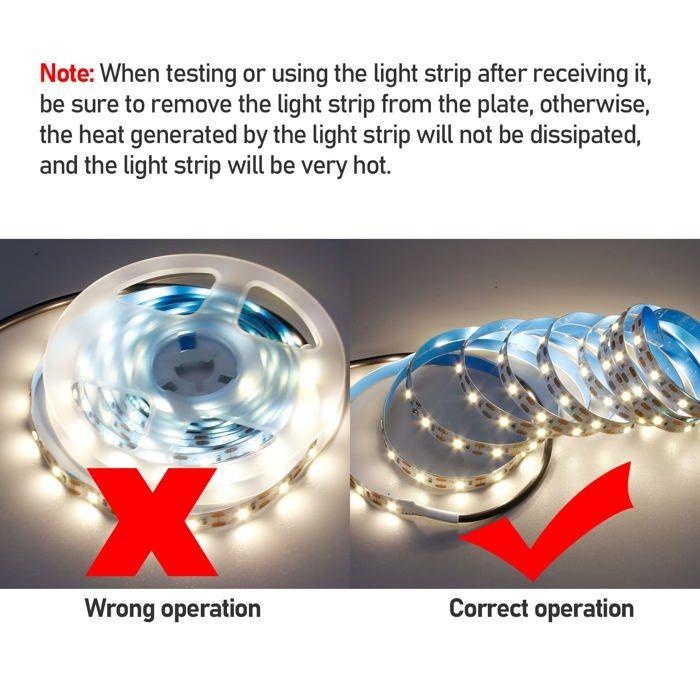 Bande led - goming - 2835-np-usb-nw - blanc neutre - 5v - auto-adhésif