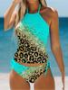 2023 Costum de plajă din două piese Costume de baie la modă Tankiny Costume de baie sexy Tankini de vară Costum de baie pentru plajă pentru femei Tankini cu imprimeu la modă