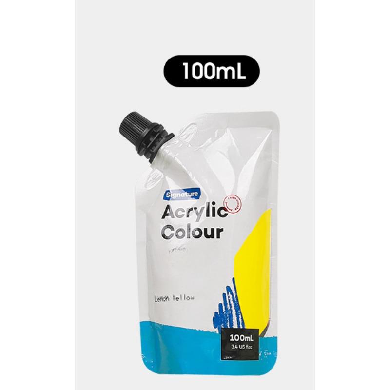 100ml Self-supporting Bag Waterproof Acrylic Paints Portable Small Packaging Paint Supplement Bag Studio Classroom Art Supplies