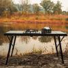 Outdoor Camping Aluminum Alloy IGT Table Foldable Adjustable Portable Barbecue Table Movable Kitchen Metal Outdoor Picnic Table