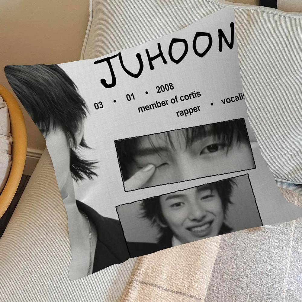 Singer JUHOON Idol  Pillow Cover Sofa Cushion Cover Home Room Decoration Children Gift