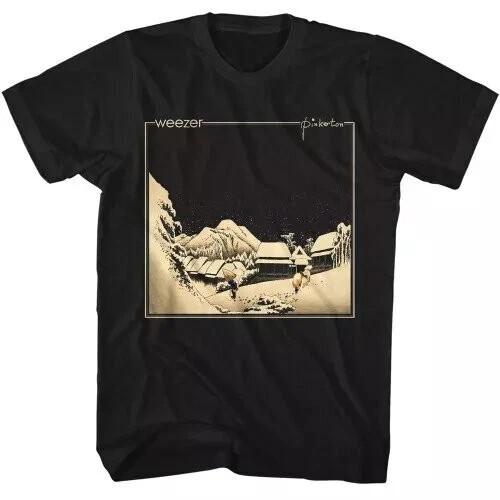 Weezer  Pinkerton  Album Cover T-Shirt Heavy Black Cotton T-shirtSize S to 5XL L