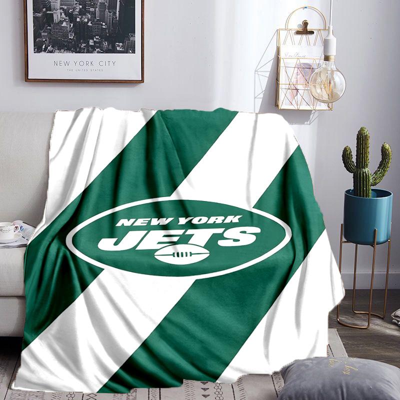 New York Football Logo Blanket Lightweight Flannel Bedding Blanket Perfect for Travel, Camping, Living Rooms, Offices, Sofas, Fan Christmas Gift