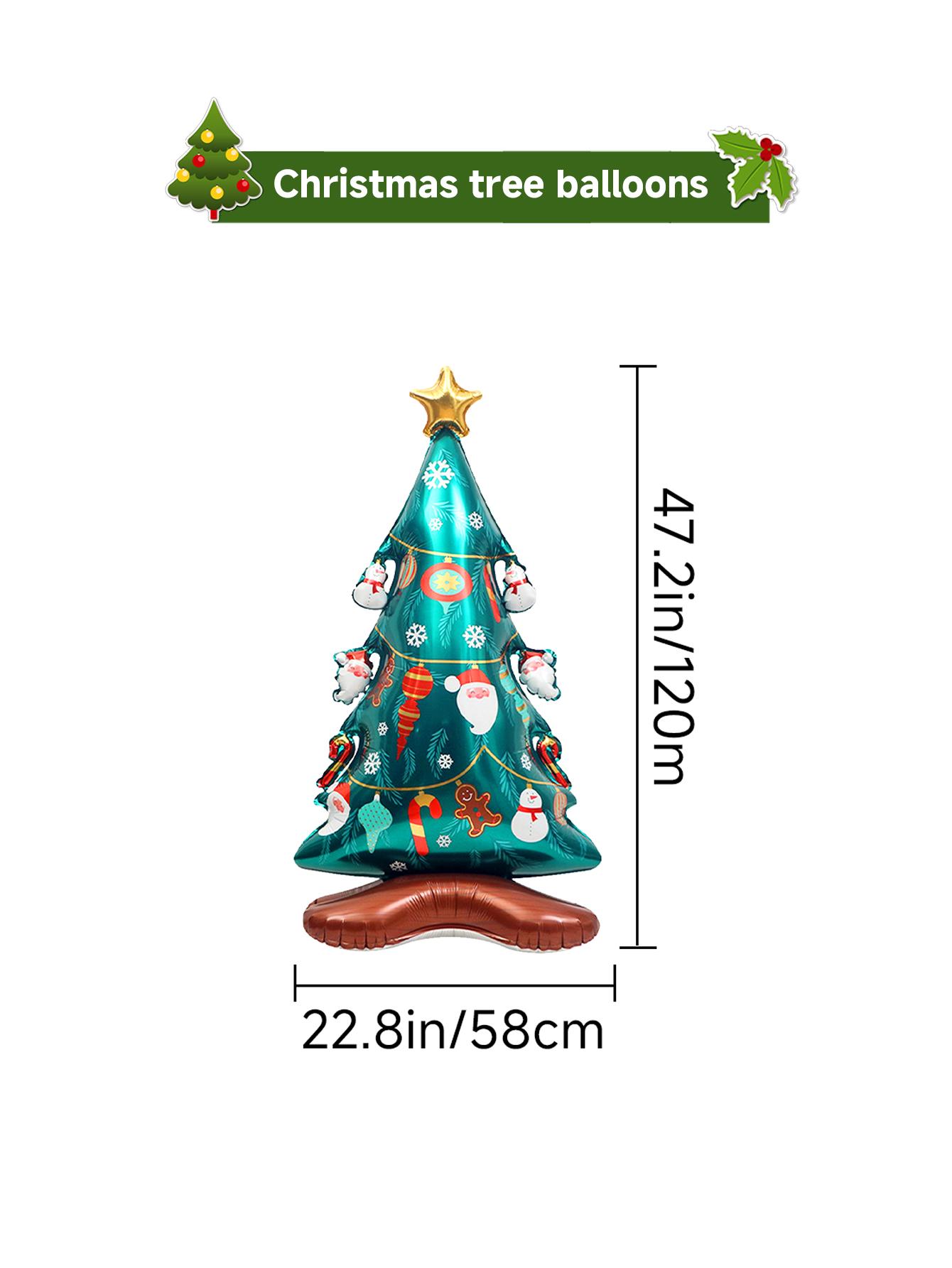 

1 шт. очень большой средний размер стоячий шар в форме рождественской елки, для тематической вечеринки в стиле рождественской елки, для украшения рождественской елки в помещении Other