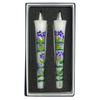 Awaji Baikundou Flower Gentian Candles, Size 3, 2 Candles, Hand-painted Gentian Design