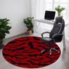 1PC Bat Swarm Office Round Area Rug, Mat Suitable For Office, Under Office Chairs Bedroom Living Room Home Decor, Room Deco