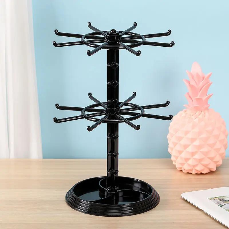 Rotating Earring Storage Rack Female Earring Pendant Jewelry Rack Finishing Bracelet Storage Box Earring Display Rack
