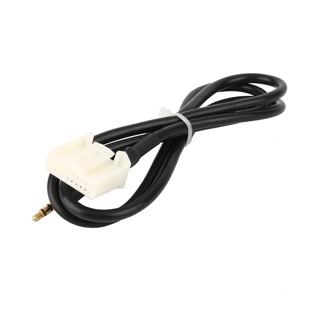 3.5MM AUX Audio Radio MP3 Player Earphone Phone Input Adapter Cable For Toyota