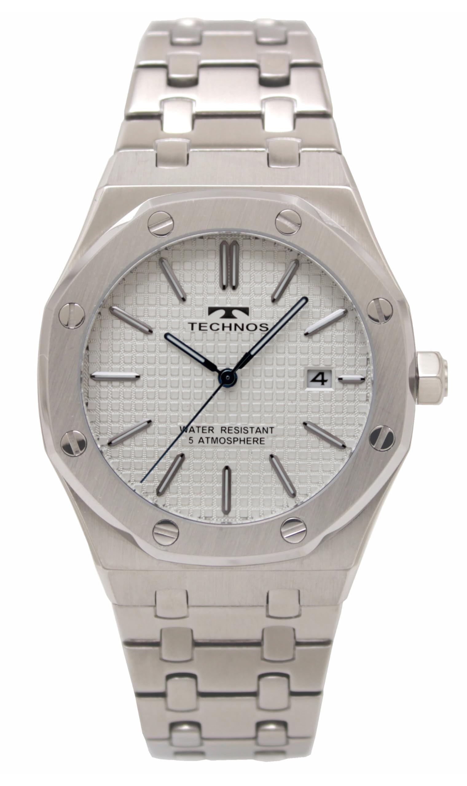 

[Technos] Часы с датой T9C07SS мужские серебристые