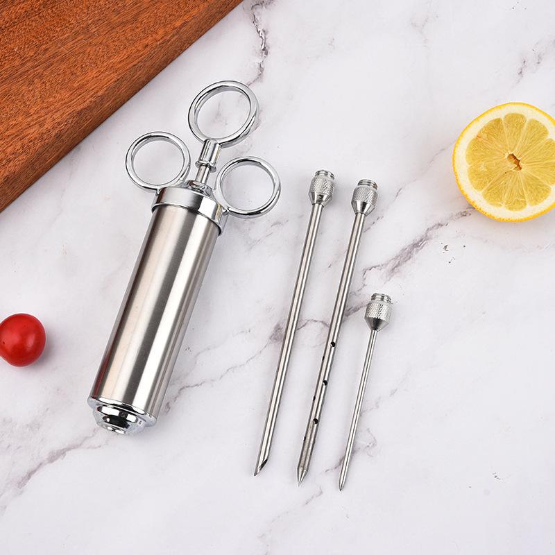 304 Stainless Steel Turkey Marinade Injector Syringe