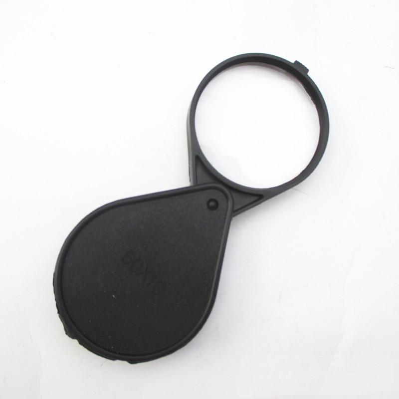 10X Foldable Pocket Magnifier Portable 60Mm Jewelry Reading Magnifying Glass Loupe Pocket Size Lovely Jewllery Magnifier