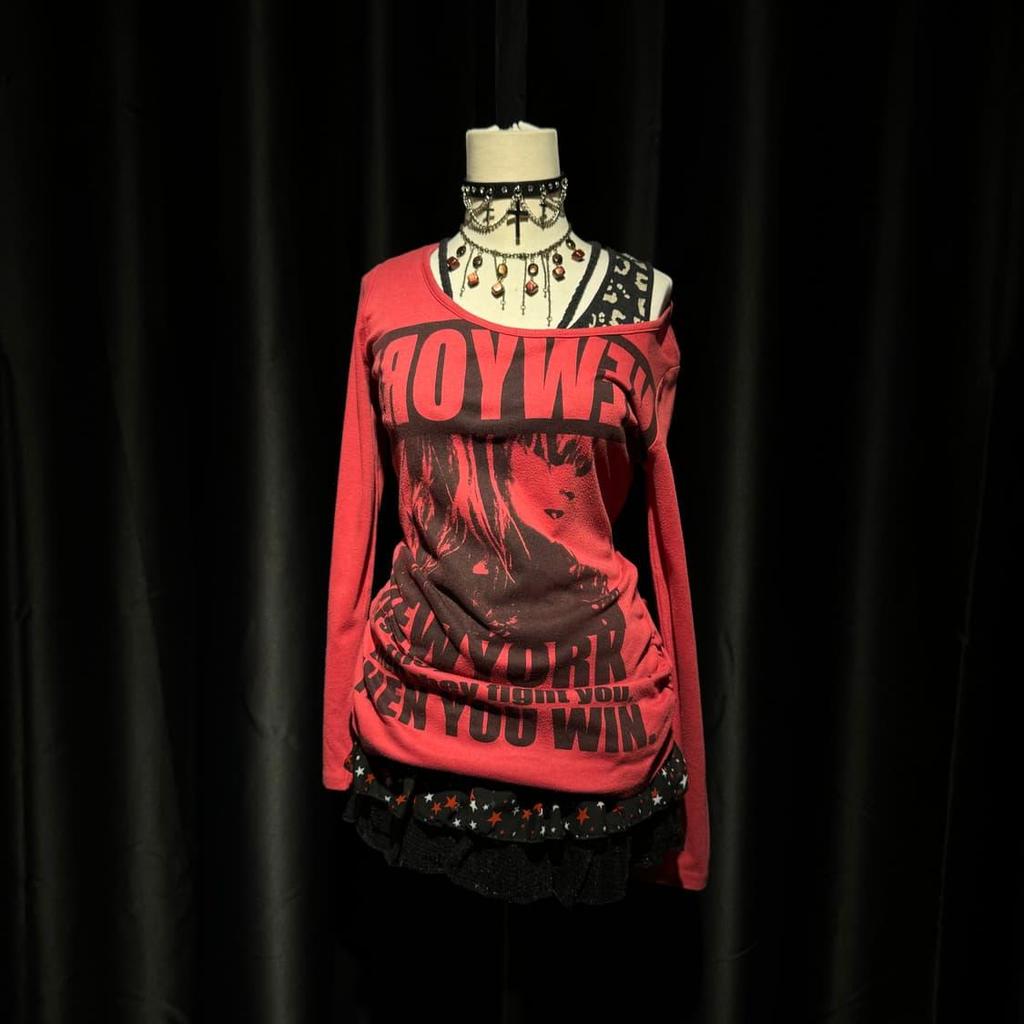 Autumn-Winter Y2K Leopard Print Slim Fit Long Sleeve T-shirt
