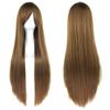 80cm Long Synthetic Hair Heat Resistance Anime Straight Hairpiece Halloween Cosplay Wigs  for Women