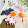 Fashionable Star shaped Plush Keyring Decoration Perfect For Bags And Gift Giving Handmade Keyring Backpack Accessory