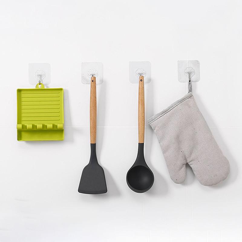 1pc Spatula Rack Pot Lid Rack Shelves Counter Top Shovel Spoon Shelf Soup Spoon Pad Put Soup Spoon Chopsticks Holder