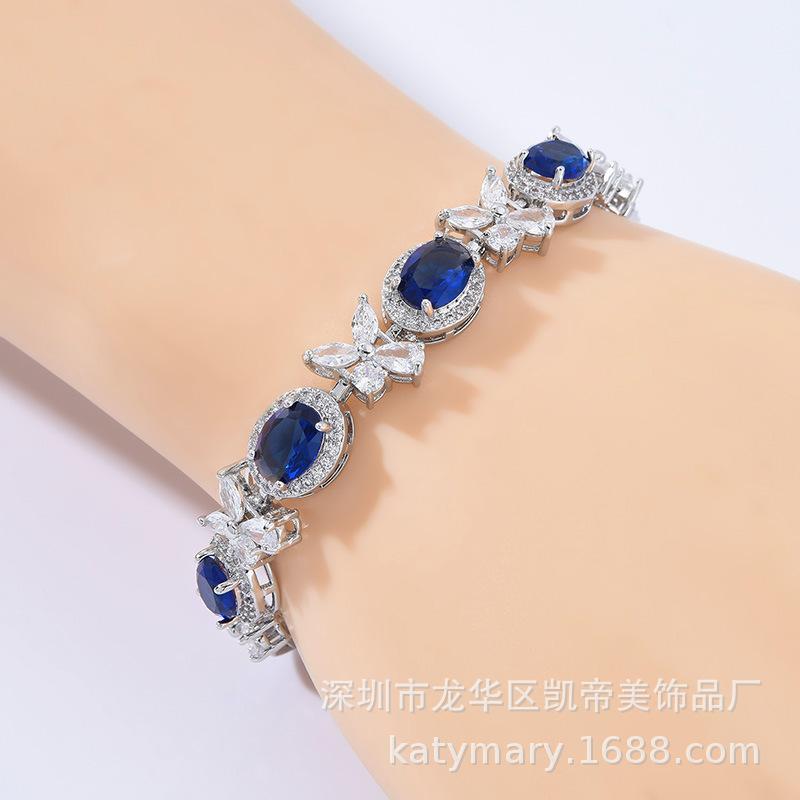 Casual Zircon Bracelet Girls Flower Light Luxury Exquisite Jewelry