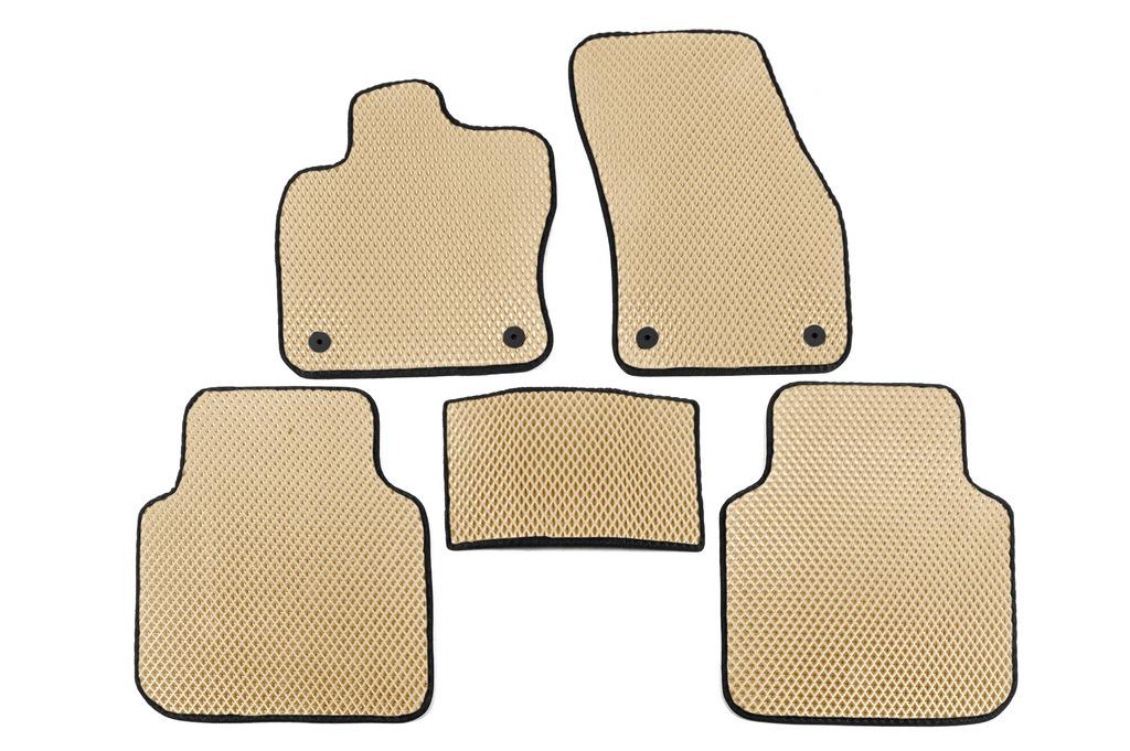 

Коврики EVA (Ollspase, 2 ряда, Бежевый) для Volkswagen Tiguan 2016-2024
