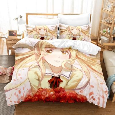 New Aho Girl Bedding Set Single Twin Full Queen King Size Bed Set Adult Kid Bedroom Duvet Cover Sets Cool Anime Bed Sheet Set