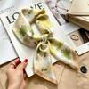 Women's spring and autumn silk scarf temperament versatile thin Internet celebrity Korean version light luxury fashion scarf high-end design small squ