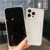 Klare Kartentasche, ultradünne Handyhülle für iPhone 14 13 12 11 Pro Max Xr Xs Max 13pro 14 Plus, weiches Silikon, transparente Rückseite