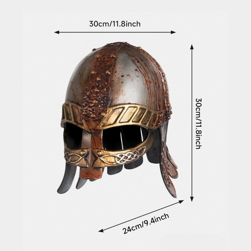 Medieval Renaissances Barbute Plastic Knights Templars Crusader Armour Helmet Halloween Costume Props Half Face Mask