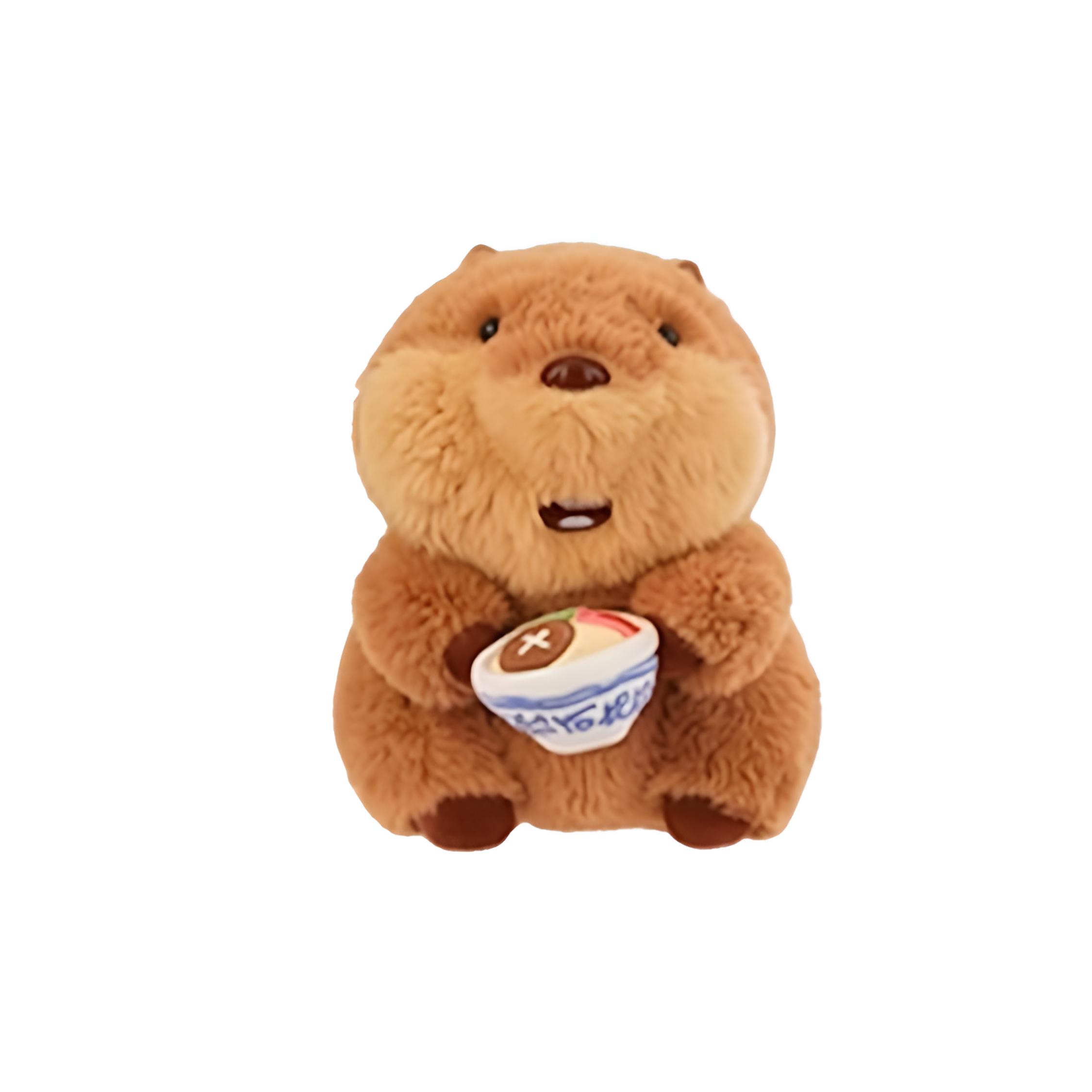 

MINISO Capybara Groundhog Club Dolls Plush Doll 19cm/20cm/30cm Height Doll