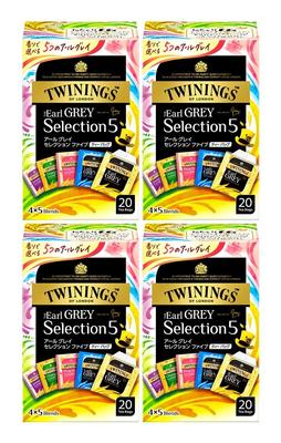 Twinings Earl Grey Selection Five Tea Bags (20 Tea Bags X 4 Boxes)