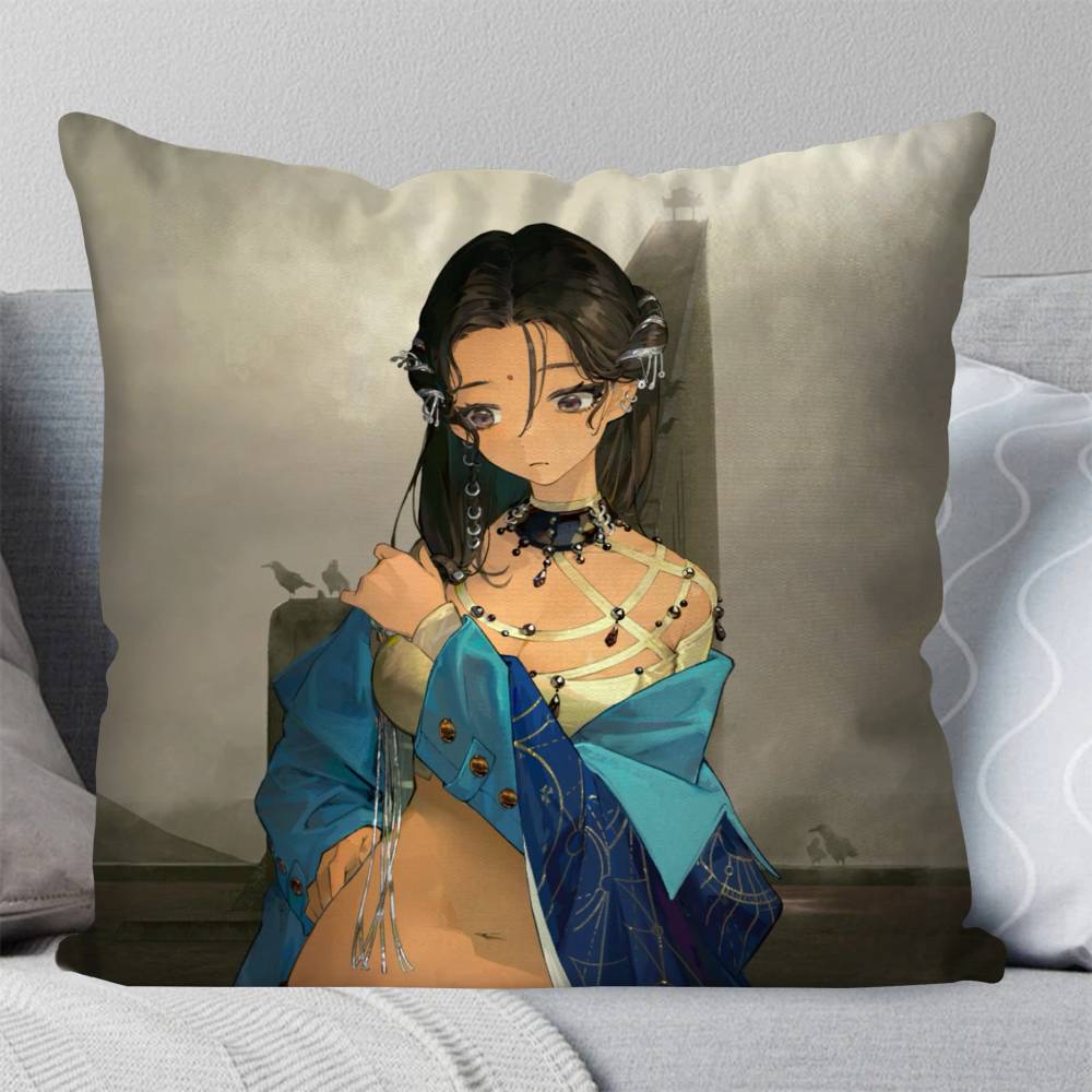 Black Dwarf Anime Reverse Pillow Case Fashion Square Pillowcase Bedroom Sofa Room Ins Decoration Leisure