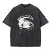 Mens Fashion Printed Retro Washed TShirt  New Arrival Printed Crew Neck Short Sleeve Summer Vacation Travel Casual Top