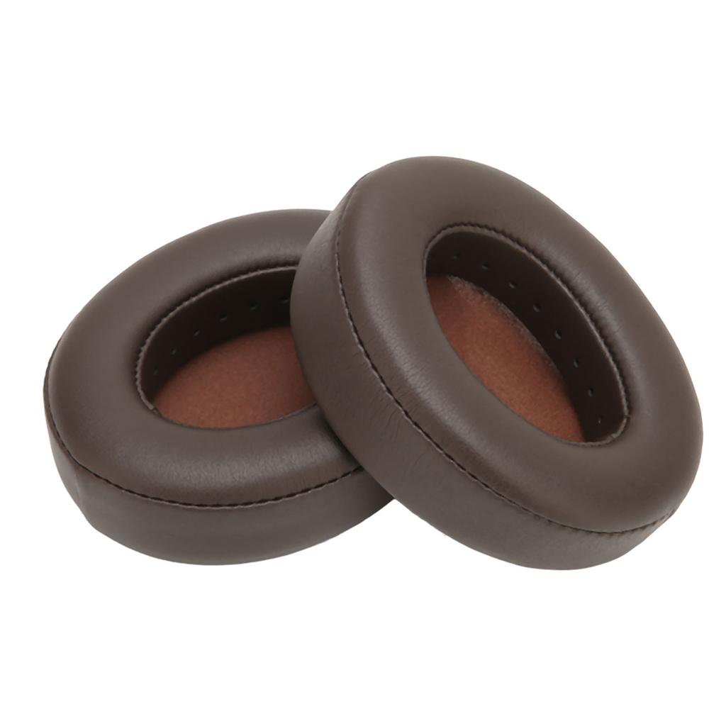 Replacement Ear Cushion Protein Leather Wearproof Headphone Ear Pads for Edifier W855BT Brown