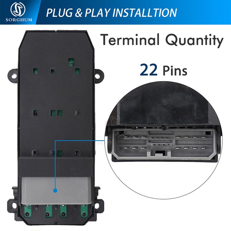 SORGHUM 35750-SNV-H52 Front Left Right Side Window Switch For Honda Civic 2006 2007 2008 2009 2010 35750-SNV-H51 35750-SNA-A130