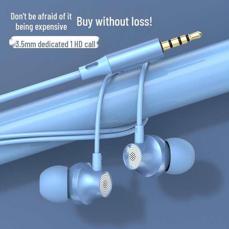 Wired Metal In-Ear Earphones with 3.5mm and Type-C Ports - Heavy Bass and Mobile Control