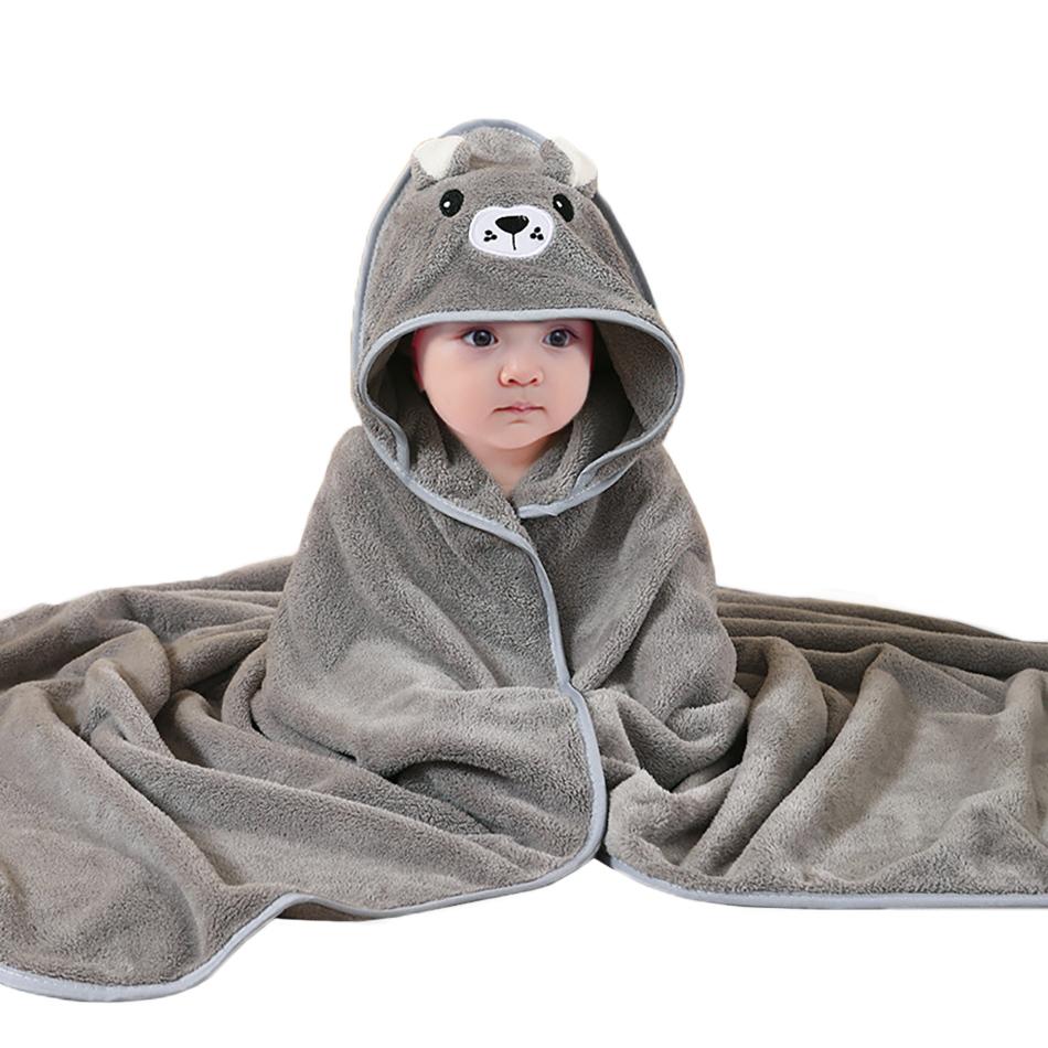 Baby Cover Boy Girl Dino Animal Hooded Cold Blankets Baby Crib Kit Accessories Infant Kids Swaddling Bath Velvet Quick-Dry Towel