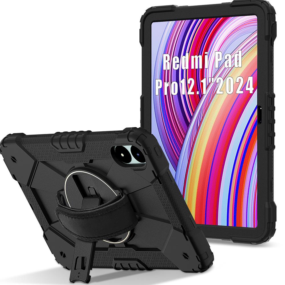 Compatible with Redmi Pro 12.1-inch, Redmi SE 8.7, and Redmi Pad 2: Tablet Case with Hand Strap & Stand.