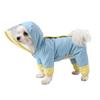 Small Dogs Waterproof Raincoat Four-Legged Rain Jacket Lightweight And Breathable Design Adjustable Straps For Outdoor Rainy Day