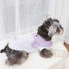 Factory teddy dog clothes summer clothes new cute cartoon bear vest breathable thin pet clothing